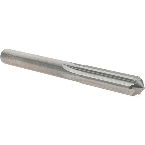 OSG - 21/64" Solid Carbide Chucking Reamer - Straight Flute, 5/16" Straight Shank, 1-1/4" Flute Length, 3-1/2" OAL - Best Tool & Supply