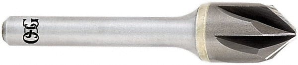 OSG - 3/4" Head Diam, 3/8" Shank Diam, Multi Flute 82° Solid Carbide Countersink - Best Tool & Supply