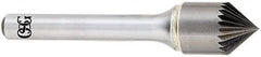 OSG - 3/4" Head Diam, 3/8" Shank Diam, 36 Flute 90° Solid Carbide Countersink - Best Tool & Supply