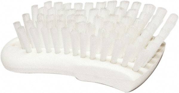 PRO-SOURCE - 1-1/16" Bristle Length, Polypropylene Food Service Brush - 6" Long x 2.63" Wide Head, White, Foam Block - Best Tool & Supply