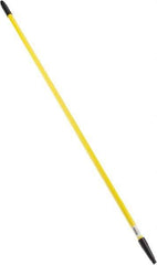 PRO-SOURCE - 60 x 1-1/4" Fiberglass Handle for Floor Squeegees & Push Brooms - Threaded Connection, Yellow - Best Tool & Supply