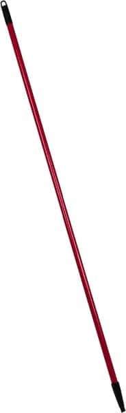 PRO-SOURCE - 60 x 1-1/4" Fiberglass Handle for Floor Squeegees & Push Brooms - Threaded Connection, Red - Best Tool & Supply