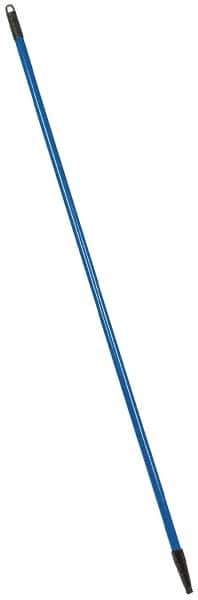 PRO-SOURCE - 60 x 1-1/4" Fiberglass Handle for Floor Squeegees & Push Brooms - Threaded Connection, Blue - Best Tool & Supply