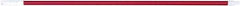 PRO-SOURCE - 60 x 1-1/4" Fiberglass Handle for Floor Squeegees & Push Brooms - Threaded Connection, Red - Best Tool & Supply