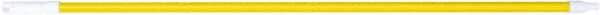 PRO-SOURCE - 54 x 1-1/4" Fiberglass Handle for Floor Squeegees & Push Brooms - Threaded Connection, Yellow - Best Tool & Supply