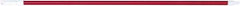 PRO-SOURCE - 54 x 1-1/4" Fiberglass Handle for Floor Squeegees & Push Brooms - Threaded Connection, Red - Best Tool & Supply