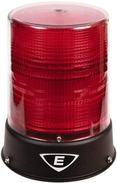 Edwards Signaling - 24 VAC/VDC, 4X NEMA Rated, LED, Red, Flashing, Steady Light - 65 Flashes per min, 3/4 Inch Pipe, 6-1/2 Inch Diameter, 8 Inch High, IP66 Ingress Rating, Pipe Mount - Best Tool & Supply