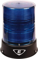 Edwards Signaling - 24 VAC/VDC, 4X NEMA Rated, LED, Blue, Flashing, Steady Light - 65 Flashes per min, 3/4 Inch Pipe, 6-1/2 Inch Diameter, 8 Inch High, IP66 Ingress Rating, Pipe Mount - Best Tool & Supply