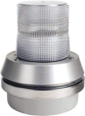 Edwards Signaling - 120 VAC, LED, Clear, Flashing Light - 65 Flashes per min, 1/2 Inch Pipe, 6 Inch Diameter, 7-3/8 Inch High, Box Mount, Pane, Pipe, Surface and Wall Mount - Best Tool & Supply