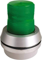 Edwards Signaling - 120 VAC, LED, Green, Flashing Light - 65 Flashes per min, 1/2 Inch Pipe, 6 Inch Diameter, 7-3/8 Inch High, Box Mount, Pane, Pipe, Surface and Wall Mount - Best Tool & Supply