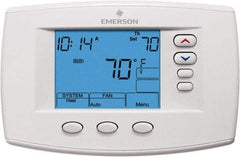 White-Rodgers - 45 to 99°F, 4 Heat, 2 Cool, Premium Residential Digital 7 Day Programmable Universal Multi-Stage or Heat Pump Thermostat - 0 to 30 Volts, Horizontal Mount, Electronic Contacts Switch - Best Tool & Supply