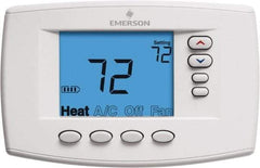 White-Rodgers - 45 to 99°F, 4 Heat, 2 Cool, Premium Residential Digital 7 Day Programmable Universal Multi-Stage or Heat Pump Thermostat - 0 to 30 Volts, Horizontal Mount, Electronic Contacts Switch - Best Tool & Supply