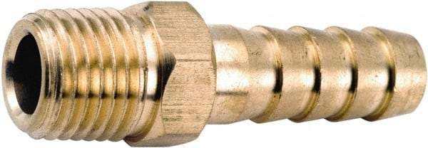 ANDERSON METALS - 3/4 NPT Thread Hose Barb x Male NPT Connector - 3/4" ID Hose, Lead Free Brass - Best Tool & Supply