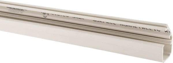 Hubbell Wiring Device-Kellems - 1-1/2m Long x 0.77 Inch Deep x 0.84 Inch Wide, PVC Raceway - Snap On, 1 Channel, White - Best Tool & Supply