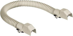 Hubbell Wiring Device-Kellems - 18 Inch Long x 3/4 Inch Wide x 1/2 Inch High, Raceway Flexible Section - Ivory, For Use with HBL500 Series Raceways and HBL750 Series Raceways - Best Tool & Supply