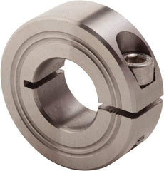 Climax Metal Products - 16mm Bore, Stainless Steel, One Piece Clamp Collar - 1-3/8" Outside Diam - Best Tool & Supply