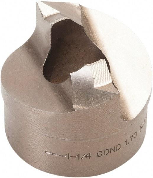 Greenlee - 1-1/4" Conduit Round Punch - 1.7" Hole Diam - Best Tool & Supply