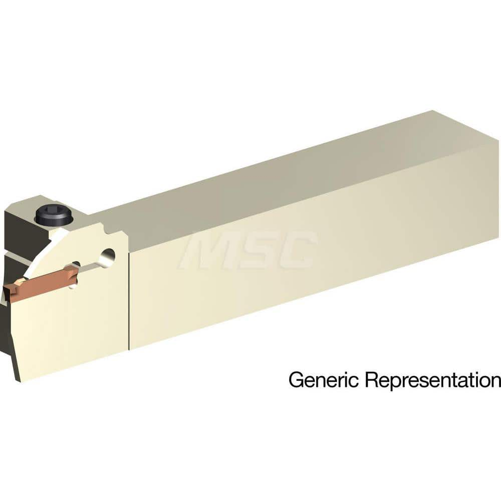 Indexable Cutoff Toolholder: 12 mm Max Depth of Cut, 24 mm Max Workpiece Dia, Right Hand 32 mm Shank Height, 32 mm Shank Width, Uses GCMN Inserts, Series GND