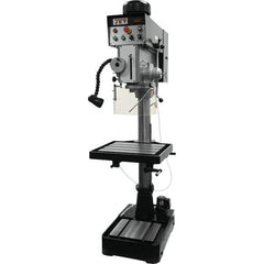 Jet - 10-7/16" Swing, Geared Head Drill & Tap Press - Variable Speed, 2 hp, Three Phase - Best Tool & Supply