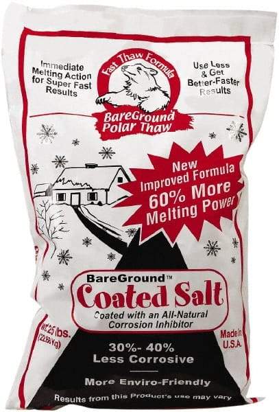 Bare Ground Solutions - 25 Lb Bag Granules - Effective to -20°F - Best Tool & Supply