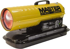 Master - 45,000 BTU Rating, Multi-Fuel Forced Air Heater - 1,125 Sq Ft Max Heating Area, 5 Gal Capacity, Fuel with Kerosene, Diesel & Fuel Oil - Best Tool & Supply