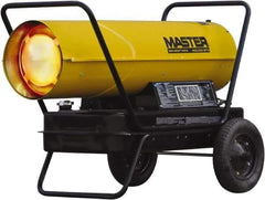 Master - 400,000 BTU Rating, Multi-Fuel Forced Air Heater - 10,000 Sq Ft Max Heating Area, 24 Gal Capacity, Fuel with Kerosene, Diesel & Fuel Oil - Best Tool & Supply