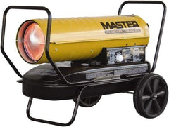 Master - 135,000 BTU Rating, Multi-Fuel Forced Air Heater - 3,375 Sq Ft Max Heating Area, 10 Gal Capacity, Fuel with Kerosene, Diesel & Fuel Oil - Best Tool & Supply