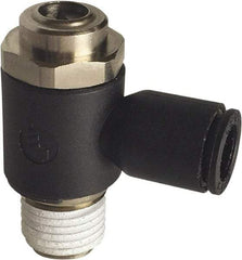 Legris - Speed & Flow Control Valves   Valve Type: Compact Meter Out Flow Control    Male Thread Size: 1/4 - Best Tool & Supply