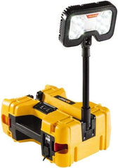 Pelican Products, Inc. - 12 Volt, Cordless, LED Portable Floor Work Light - 1 Head, 4,000 Lumens, Polypropylene, 12" High - Best Tool & Supply