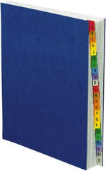 Pendaflex - 8-1/2 x 11", Letter Size, Blue, A-Z Indexed Expanding Files - Assorted Tab Cut Location - Best Tool & Supply