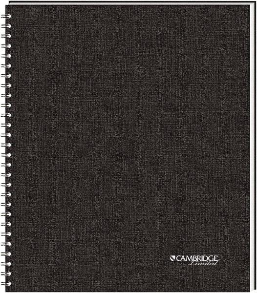 Cambridge - 80 Sheet, 8-1/2 x 11-3/4", Legal (Style) Meeting Notebook - Black - Best Tool & Supply