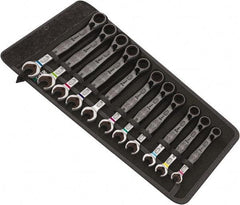 Wera - 8 Piece, 5/16" to 3/4", Combination Wrench Set - Inch Measurement Standard, Chrome Vanadium Finish, Comes in Nylon Pouch - Best Tool & Supply