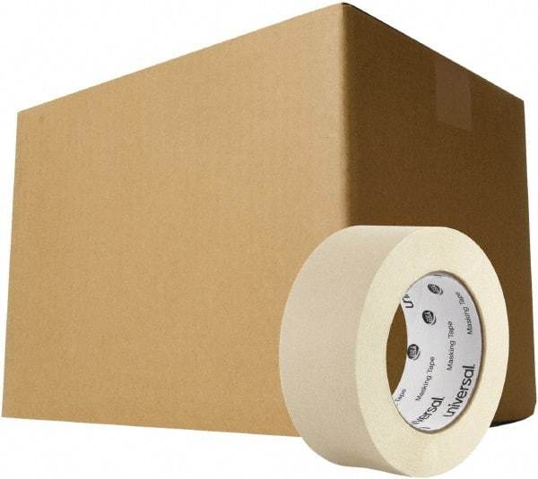 UNIVERSAL - 48mm Wide x 54.8 m Long Beige Crepe Paper Masking Tape - Series 6697, 5 mil Thick, 19 In/Lb Tensile Strength - Best Tool & Supply