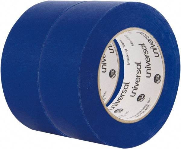 Universal One - 48mm Wide x 54.8 m Long Blue Crepe Paper Masking Tape - Series 6703, 5.5 mil Thick, 23 In/Lb Tensile Strength - Best Tool & Supply