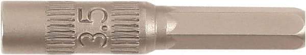 Wiha - 3.5mm Drive, Nut Setter Screwdriver Bit - 4mm OAL - Best Tool & Supply