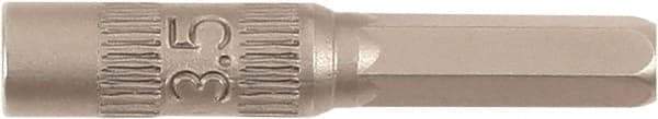 Wiha - 4mm Drive, Nut Setter Screwdriver Bit - 28mm OAL - Best Tool & Supply