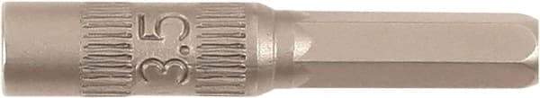 Wiha - 4mm Drive, Nut Setter Screwdriver Bit - 28mm OAL - Best Tool & Supply