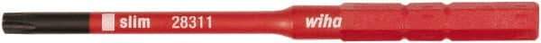 Wiha - 6mm Drive, T25 Torx Screwdriver Bit - 75mm OAL - Best Tool & Supply