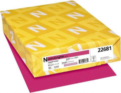 Neenah Paper - 8-1/2" x 11" Fireball Fuchsia Colored Copy Paper - Use with Laser Printers, Copiers, Inkjet Printers - Best Tool & Supply