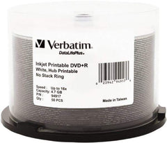 Verbatim - White DVD+R Disc - Use with CD, DVD - Best Tool & Supply