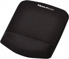 FELLOWES - Black Mouse Pad/Wrist Rest - Use with Mouse - Best Tool & Supply