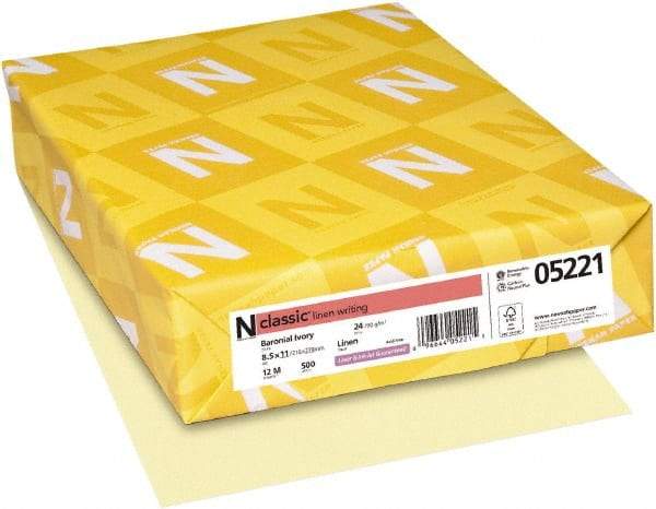 Neenah Paper - 8-1/2" x 11" Baronial Ivory Copy Paper - Use with Laser Printers, Copiers, Inkjet Printers - Best Tool & Supply