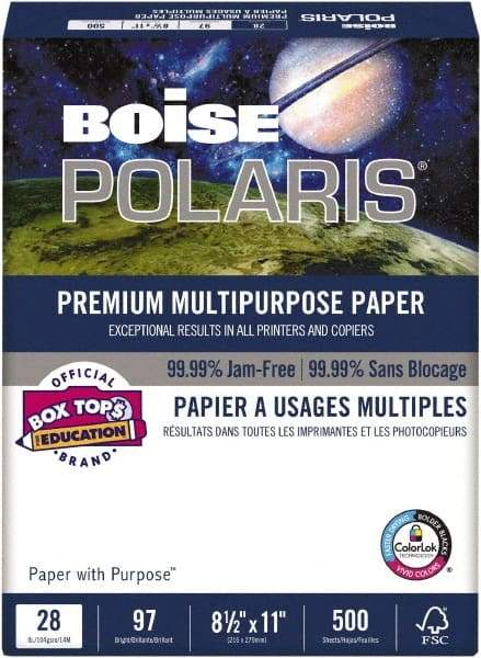 Boise - 8-1/2" x 11" White Copy Paper - Use with Laser Printers, Copiers, Inkjet Printers - Best Tool & Supply