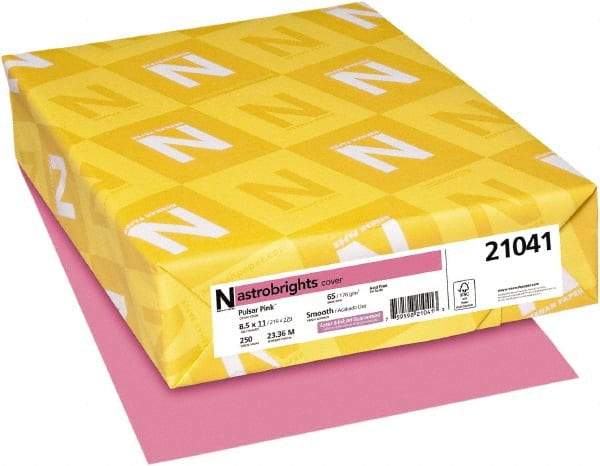 Neenah Paper - 8-1/2" x 11" Pulsar Pink Colored Copy Paper - Use with Laser Printers, Copiers, Inkjet Printers - Best Tool & Supply