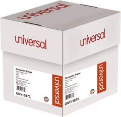 UNIVERSAL - 9-1/2" x 11" White, Canary & Pink Computer Paper - Use with Tractor-Feed Printers - Best Tool & Supply