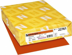 Neenah Paper - 8-1/2" x 11" Orbit Orange Colored Copy Paper - Use with Laser Printers, Copiers, Inkjet Printers - Best Tool & Supply