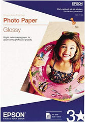 Epson - 13" x 19" White Photo Paper - Use with Inkjet Printers - Best Tool & Supply