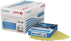 Xerox - 8-1/2" x 11" Yellow Colored Copy Paper - Use with Copiers, Printer, Fax Machines - Best Tool & Supply