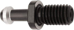 Accupro - C Style, BT40 Taper, M16x2 Thread, 45° Angle Radius, High Torque Retention Knob - 2.3622" OAL, 0.5905" Knob Diam, 1.1024" Flange Thickness, 1.3779" from Knob to Flange, 0.6693" Pilot Diam - Exact Industrial Supply