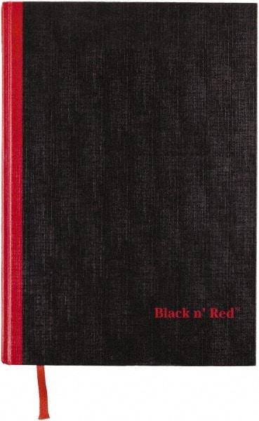 Black n Red - 96 Sheet, 8-1/4 x 11-3/4", Case Bound Notebook - Black - Best Tool & Supply